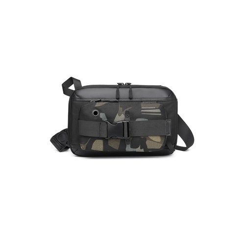 LPPJY Sling Backpack Crossbody Sling Bag Chest Daypack Fanny Pack Cross Body Bag for Outdoors Hiking Traveling Workout Running (Black-camo)
