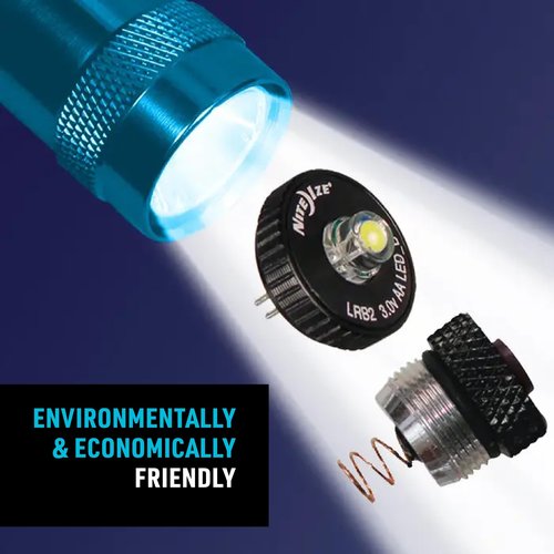 Nite Ize LED Upgrade Combo II Compatible with AA Mini Maglite - Convenient Flashlight Kit with LED & Tail Cap Switch - Powerful Flashlight Upgrade for Camping & Hiking - 2 Pack