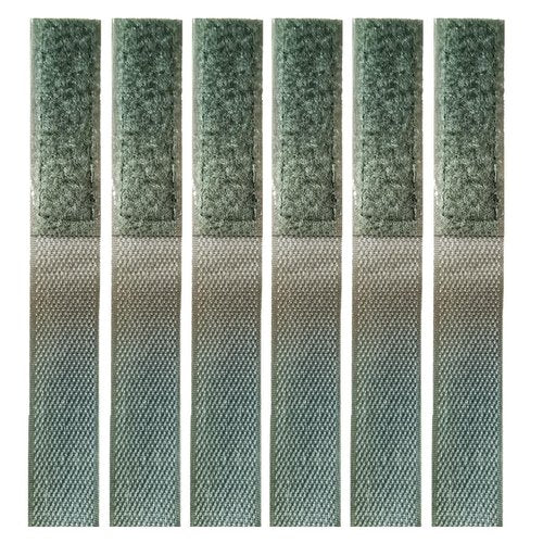 BSGB 6PCS Hook and Loop Adapter Strips for Tactical Vest, Morale Patches, Functional Patch Panel, Molle Strips Attachment for ID Badges and Insignia (Green)