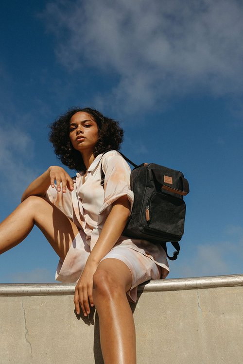 Out of the Woods Backpack Mini, Reusable and Eco-Friendly, Black