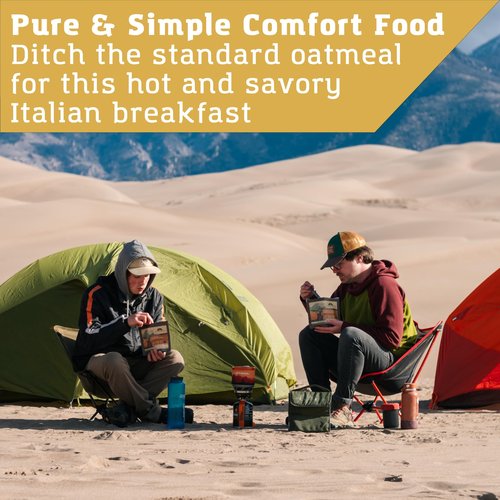 Packit Gourmet Polenta with Pork Sausage| Premium Freeze Dried Backpacking & Camping Food | Large Portions | High Protein | Real Meat | Just Add Water Meals |All-Natural Ingredients | Made in USA |Freeze-Dried and Dehydrated Foods