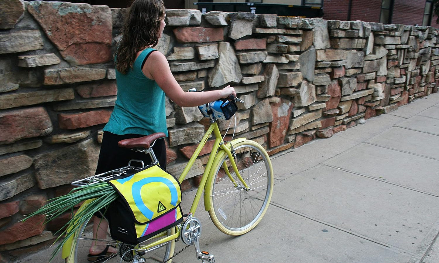 Green Guru Gear Dutchy Bike Bicycle Bike Upcycled Made in USA Pannier Bag (design may vary)