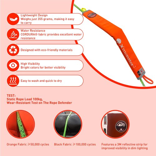 X MONSTER Xmonster Pangolin Chafe Guard High Wear Resistance Rope Defender Rope Protector