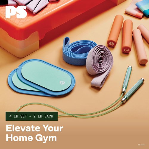 POPSUGAR Soft Wrist and Ankle Weights, 2 x 2 lb (Periwinkle) Wearable Weights, Strengthens, Tones & Sculpts, Adjustable Ankle Weights for Work from Home Fitness, Gym Accessories for Women & Men