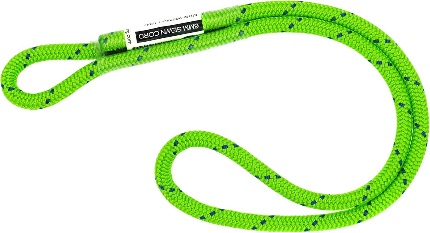 GM CLIMBING 6mm Prusik Cord Pre-Sewn 12in Prusik Loop for Climbing Arborist Rescue Mountaineering General Outdoor Use
