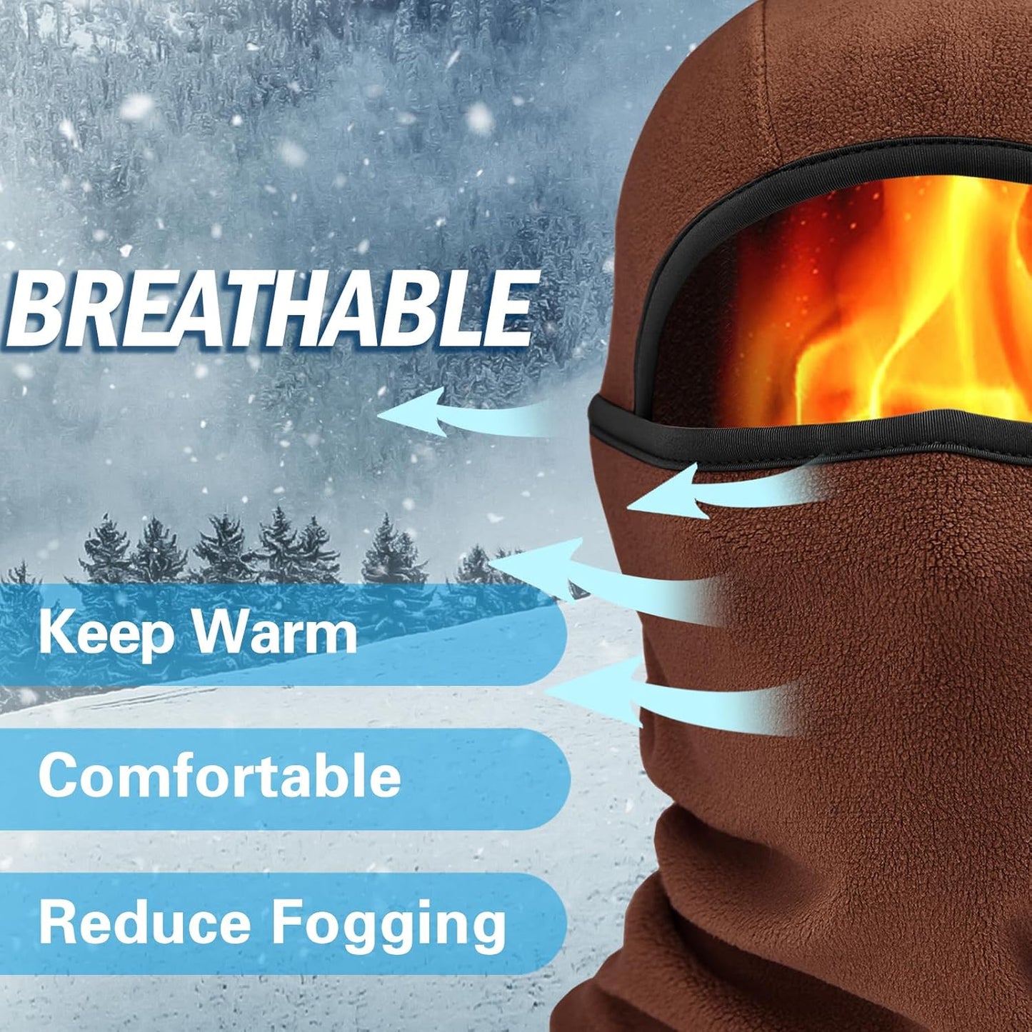 Winter Balaclava Ski Mask | Unisex Face Cover for Outdoor Sports