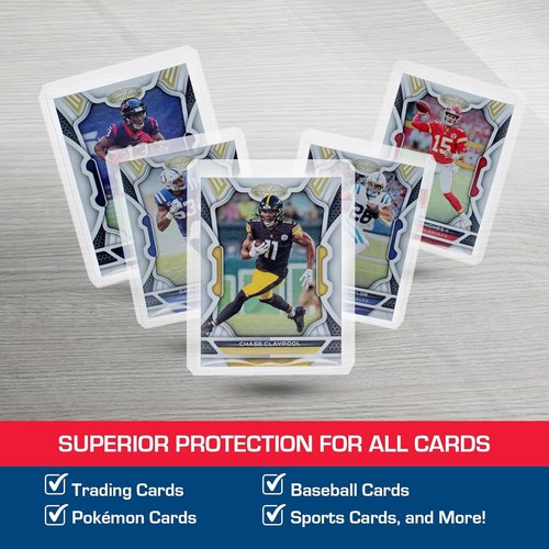 BCW 3x4 Standard Topload Card Holders | 100 Pack | Top Loaders for Cards | Rigid Card Protector | Fits Standard Size Cards Up to 20pt