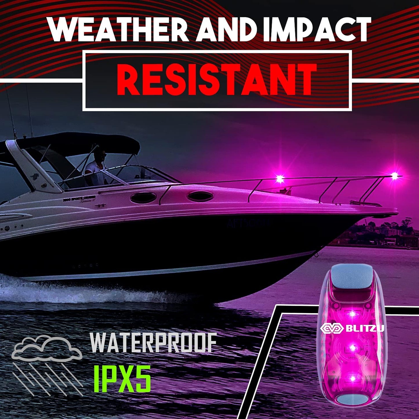 4 Pack LED Safety Light, Clip on Reflective Gear Lights for Walking at Night, Running, Jogging, High Visibility Strobe Light Accessories for Runners, Kids, Hiking, Kayak, Cycling, Camping, Boat