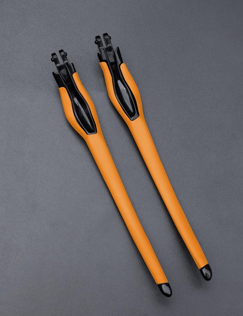 MYCOURAG Replacement Temples Arms Legs Compatible with Oakley Radar EV Path/Pitch/Advancer Sunglasses-Black - Orange