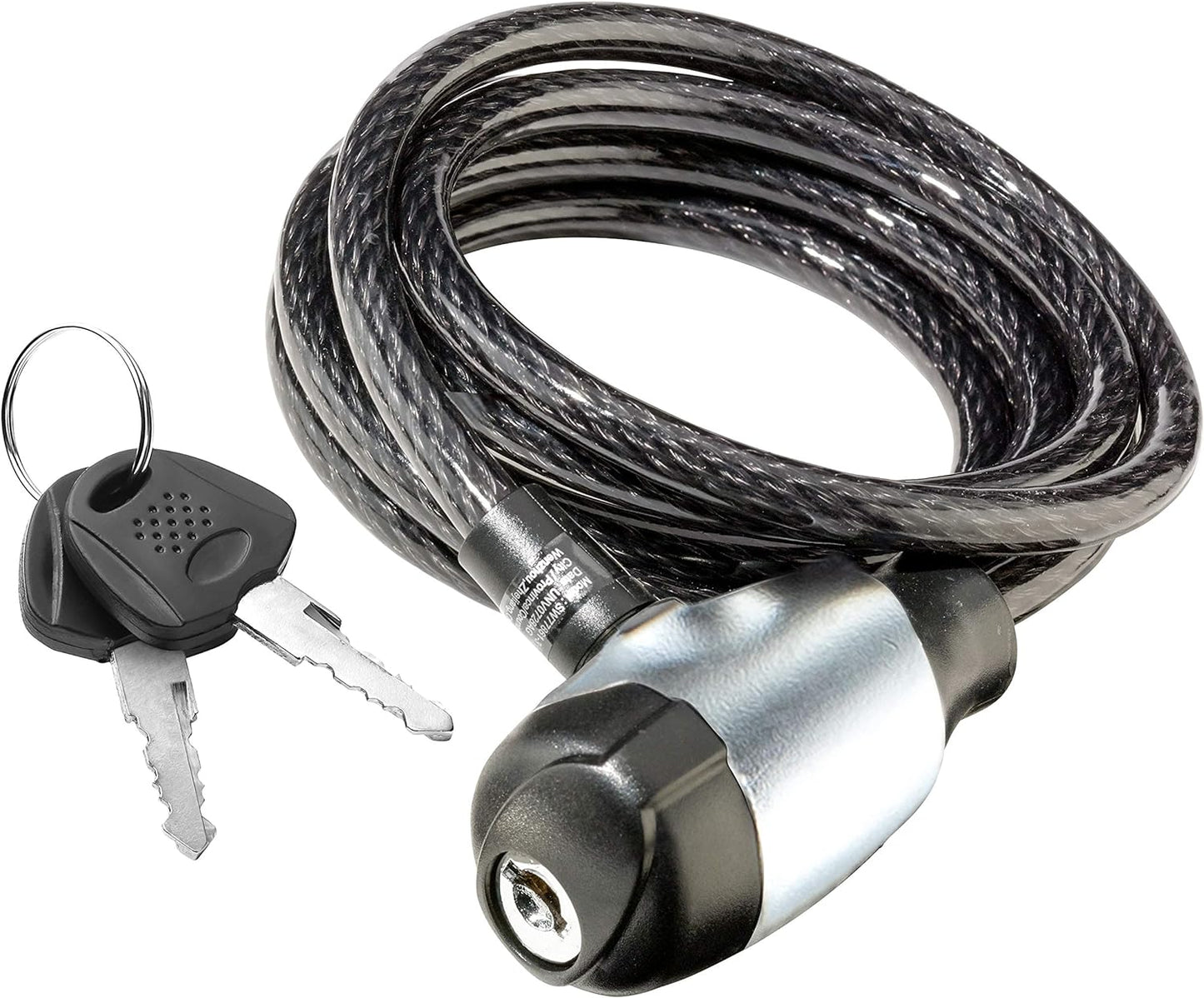 Schwinn Bike Lock - Anti-Theft Cable & Chain Security, 3-6 ft Lengths, Black