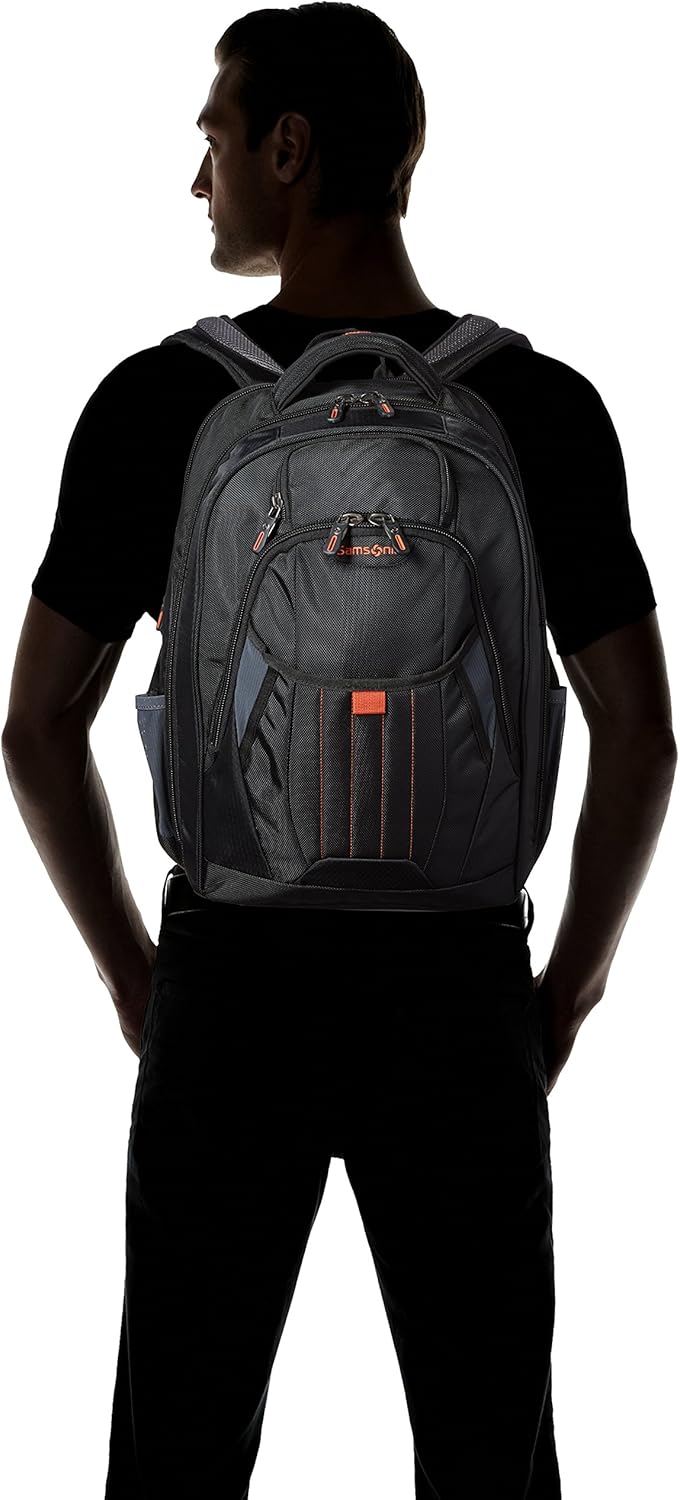 Samsonite Tectonic 2 Large Black Backpack - 18” x 13.3” x 8.6” for Travel & School