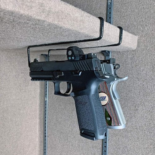 Gun Storage Solutions Handgun Hangers All Styles- Vinyl Coated Steel Hangers, Fit 22 Caliber and UP