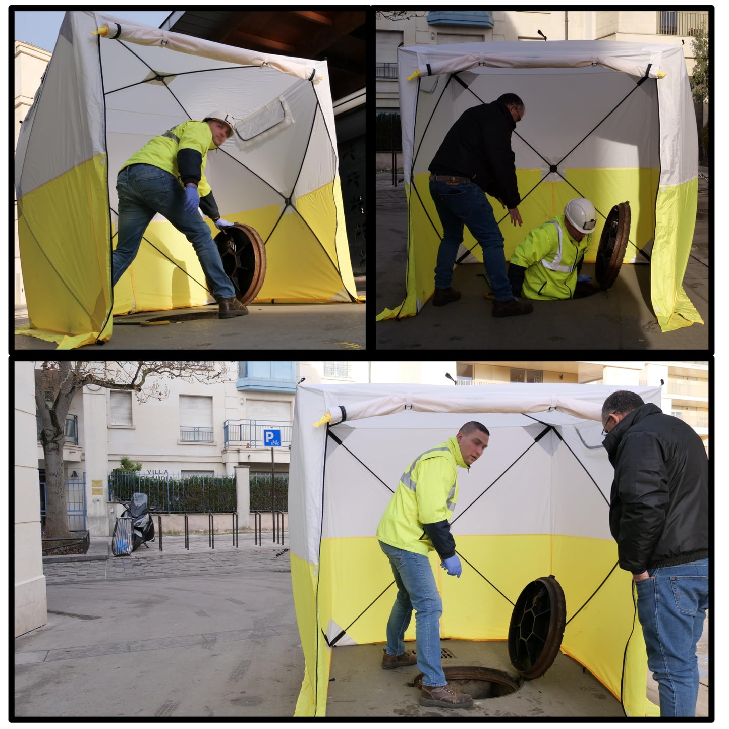 JAX3 | Professional Work Tent | Pop Up | UV50+| 6,2x6,2x7,05 Ft | Instant Quick and Easy Tool-Free Setup | Waterproof | Slicing, Commercial Tent, Fiber Optic for Heavy-Duty Use