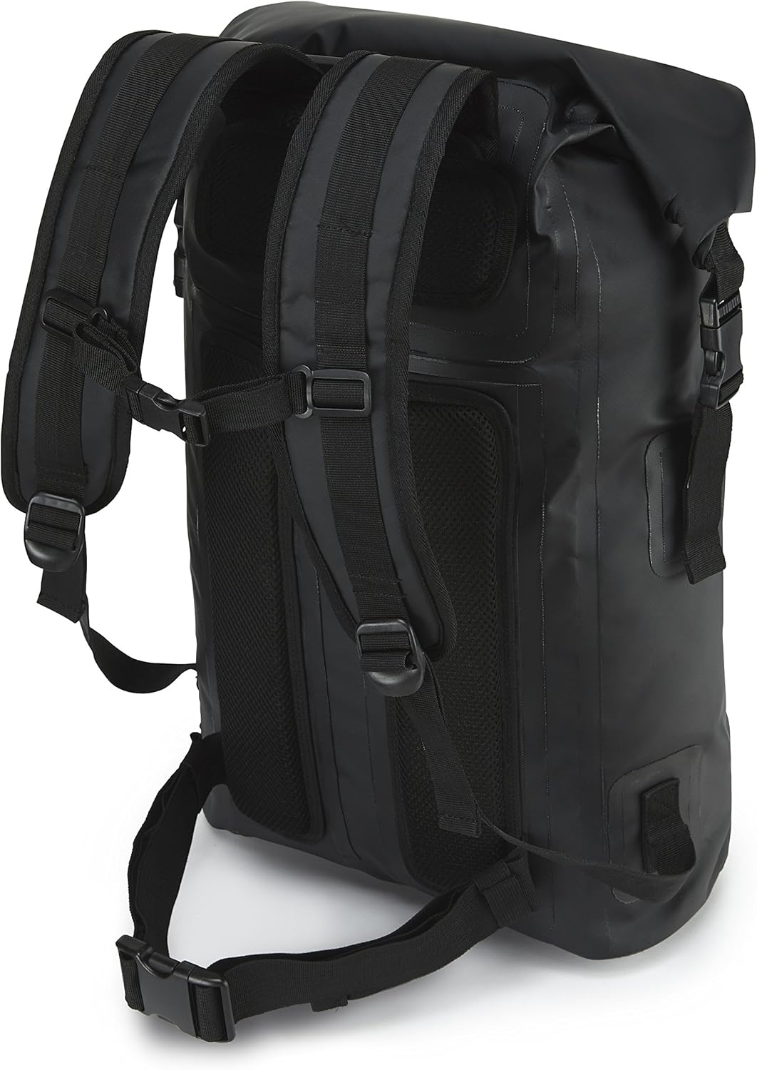 JDC Motorcycle Rucksack 100% Waterproof Dry Bag 30L - REFLECTOR - Black