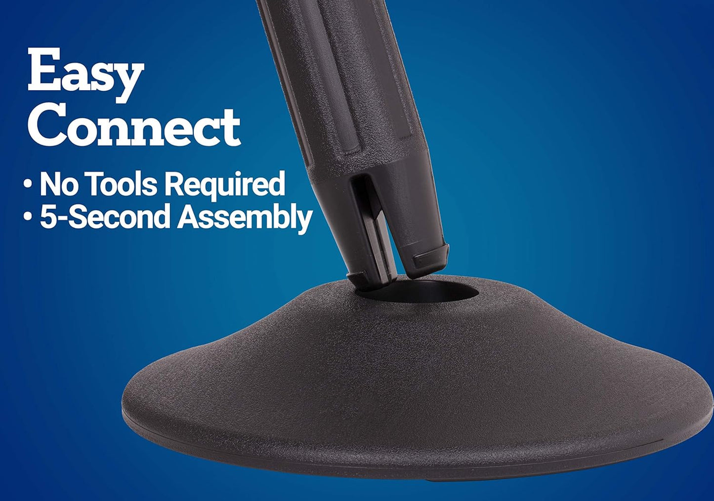 Weight ChainBoss Black Stanchion with Fillable Base - No Chain Needed