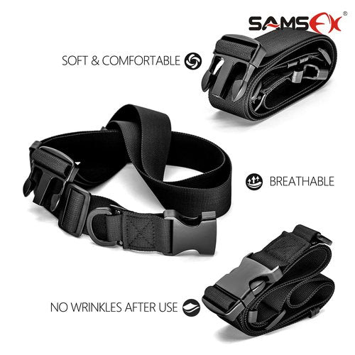 SAMSFX Fishing Wade Belt, Adjustable Nylon Wading Belt for Fly Fishing, Surf Casting, Kayaking, Universal Size (Wader Belt Only)