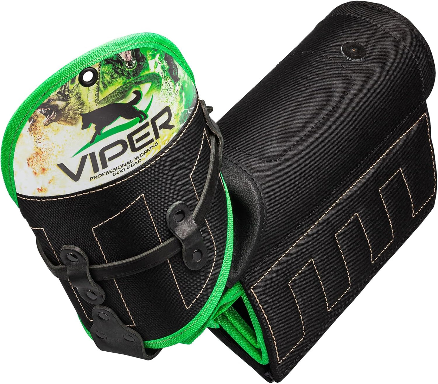 Viper Multi Level Dog Bite Sleeve with 3-Way Adjustable Bite Bar - Left Hand (Sleeve with Synthetic Cover)