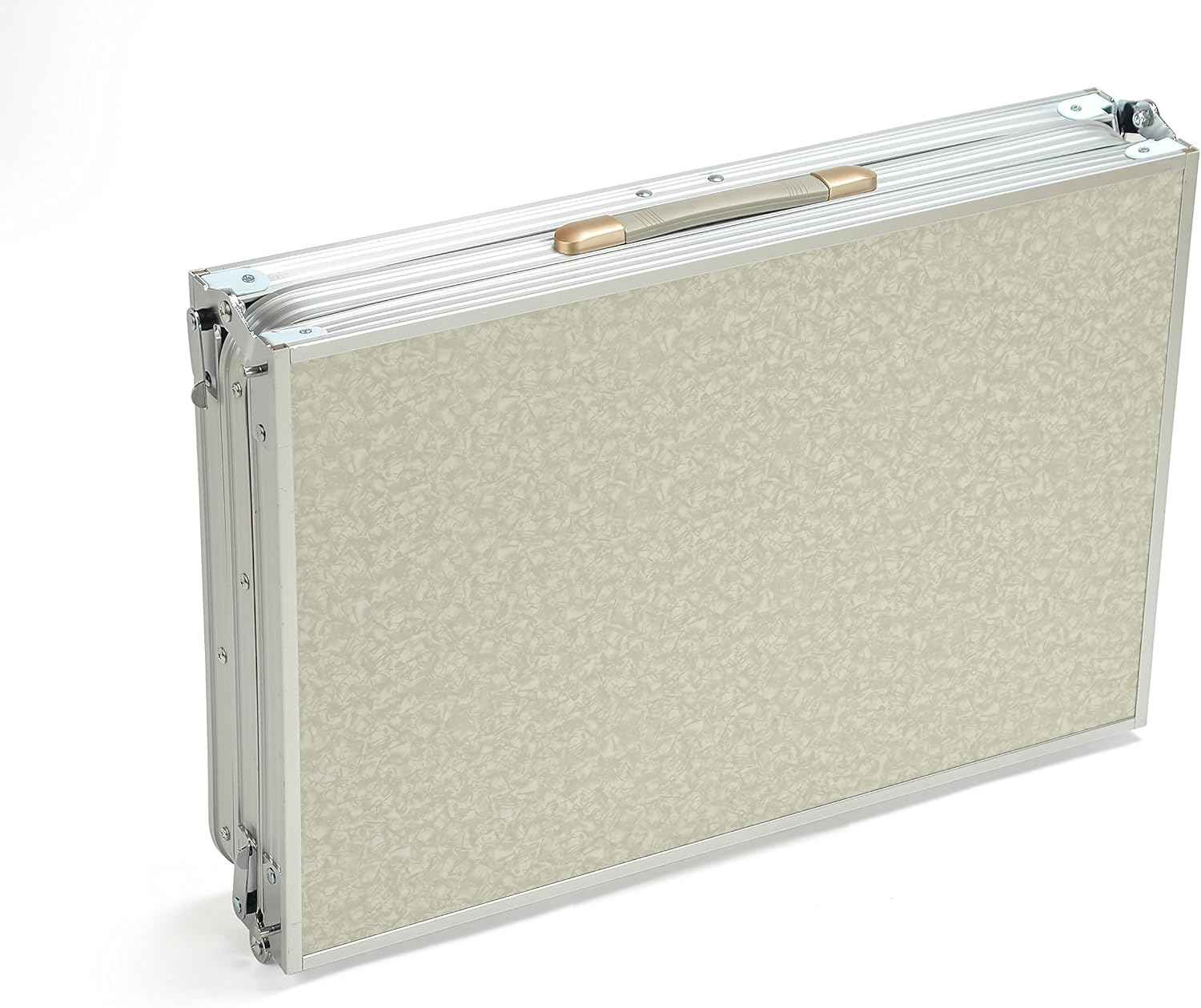 Portable Adjustable Aluminum Folding Table - Lightweight & Versatile for Outdoor Use