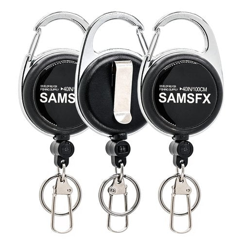 SAMSFX Tape Measure Fish Ruler 40Inch/1Meter Retractable Measuring Tape for Fish Measurement Dual Sided Fishing Equipment (3PCS in Pack)