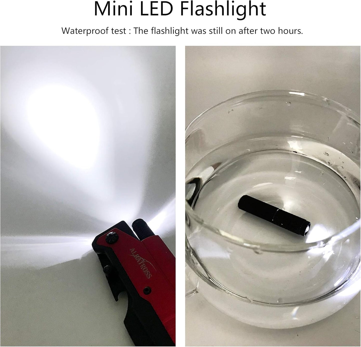 ALBATROSS 6-in-1 Survival Tactical Military Folding Pocket Knives with LED Light,Seatbelt Cutter,Glass Breaker,Magnesium Fire Starter,Bottle Opener;Multi-Function Emergency Tool(Black)