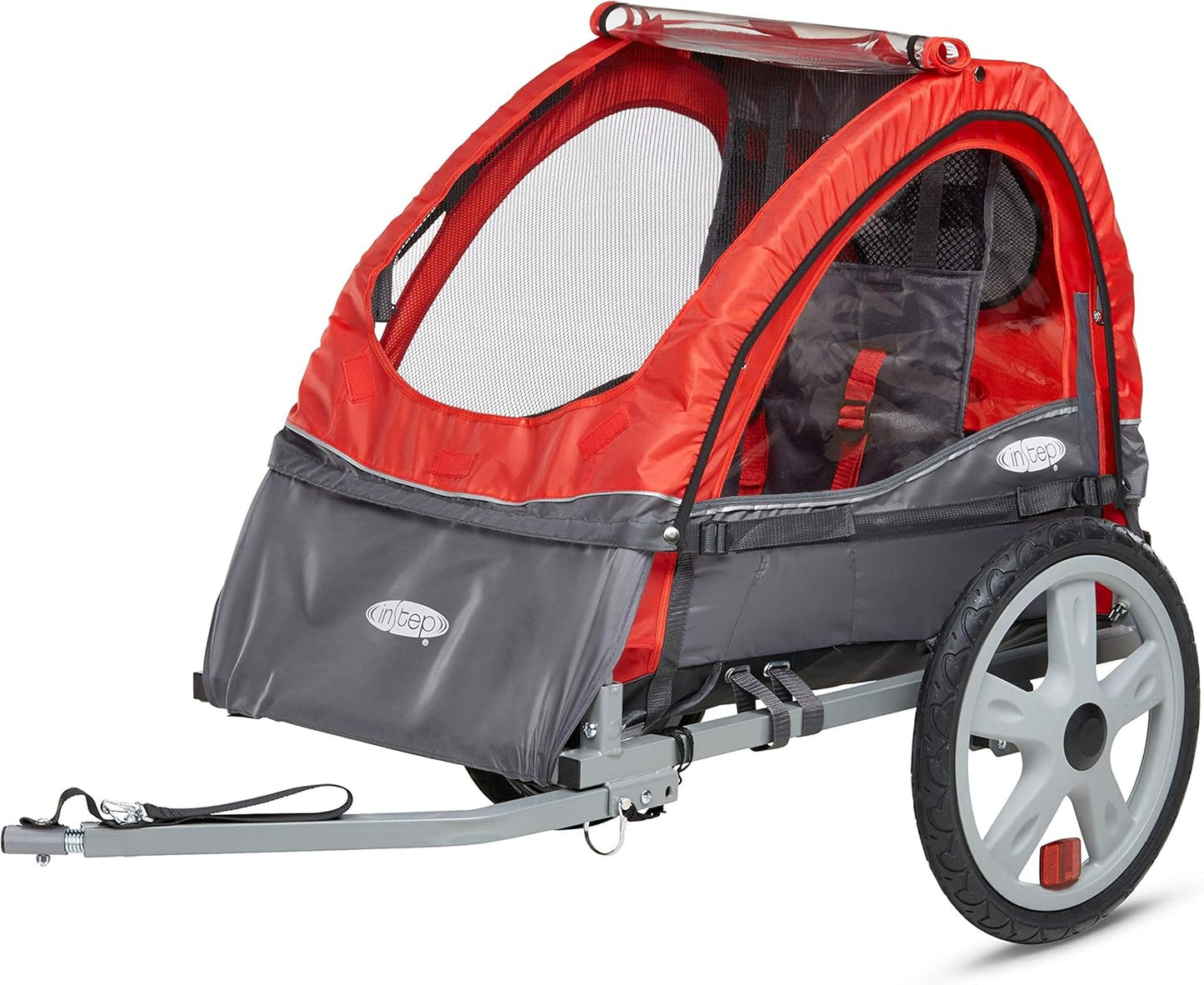 Take 2 or Sync Kids Bike Trailer, Single or Double Seat, Universal Coupler, Folding Frame, Quick-Release Wheels, Canopy with Bug Screen and Weather Shield, Bike Trailer for Kids