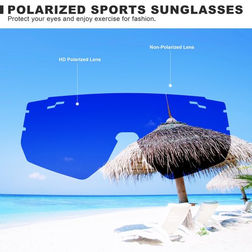 BOLLFO Youth Polarized Sports Sunglasses, UV400 Protection Outdoor Sun Glasses for Men Women Youth Baseball Cycling Driving