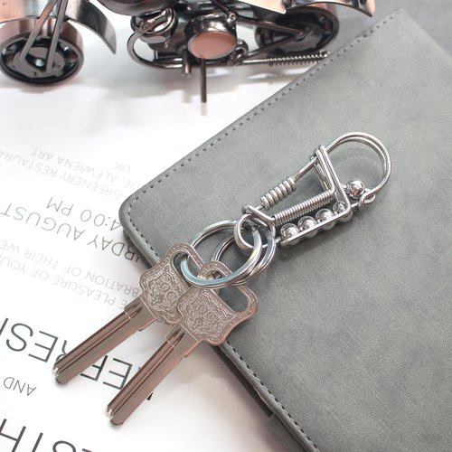 CMVFYL Cute Carabiner Clip, Fun Decorative Keychain Clip, Small Stainless Steel Key Organizer, Unique Key Holders for Backpack