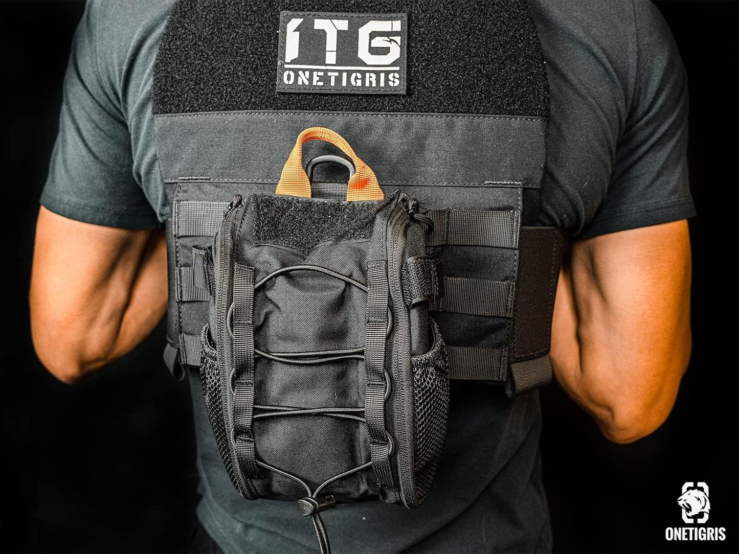 OneTigris IFAK Pouch - Large IFAK Molle Pouch Empty First Aid Bags Only Medical Trauma Kit Bag EMT Pouch MED Waist Bag for Outdoor