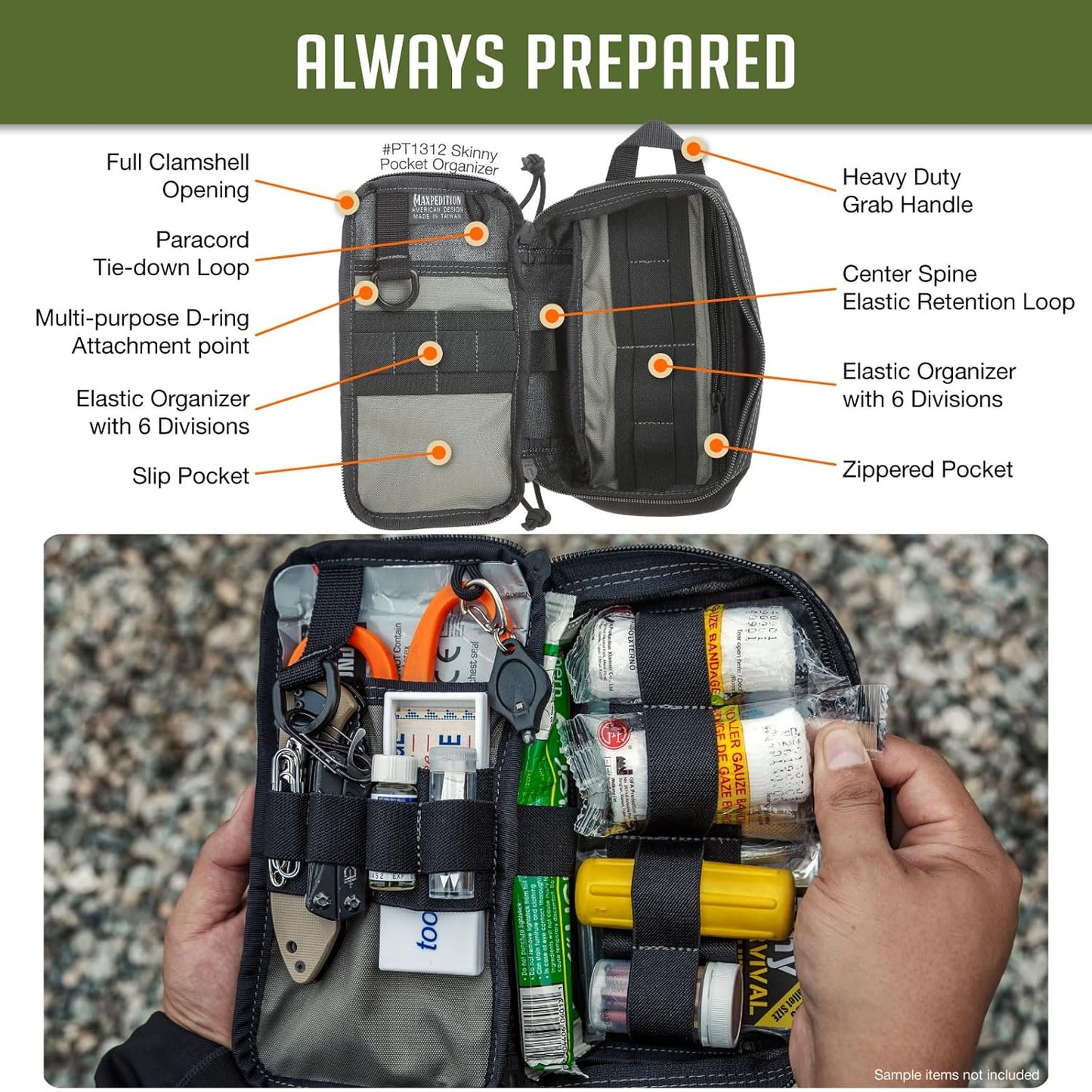MAXPEDITION Skinny Pocket Organizer