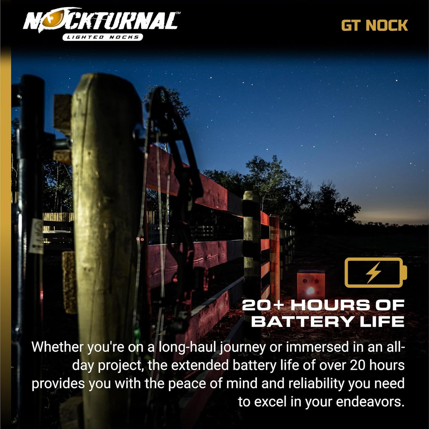 Nockturnal GT Lighted Nock for Gold Tip Arrows with .246 Inside Diameter - RED - 3 Pack (NT-102)