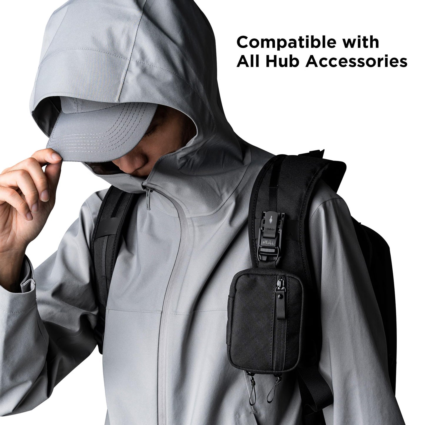 ALPAKA HUB Tactical Clip - EDC Gear Clips - MOLLE Accessories - Keychain Clip- Webbing Belt Clip with Locking Mechanism, Compatible with ALPAKA HUB Ecosystem