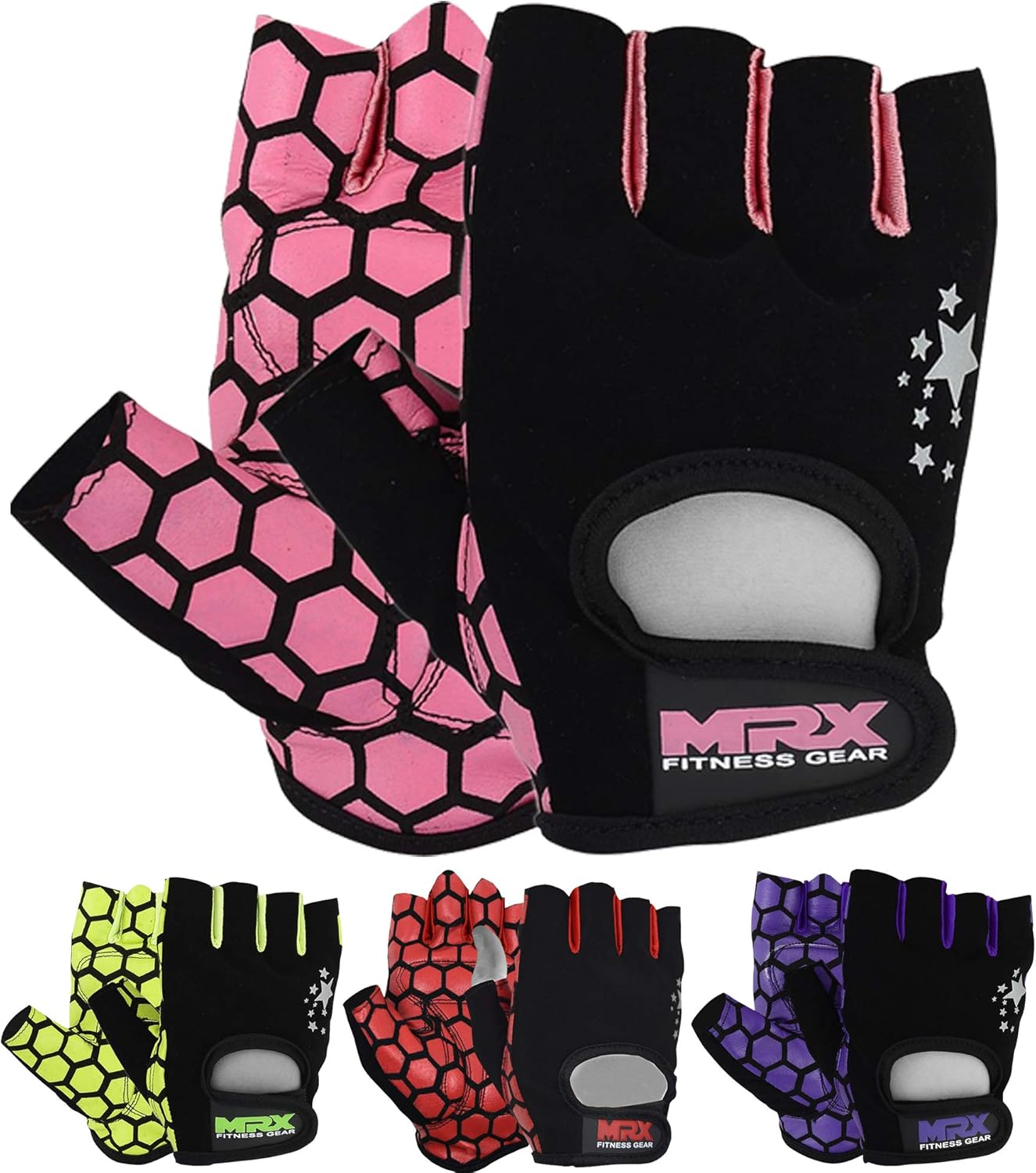 Women's Weight Lifting Gloves - Anti-Slip Padded Fitness Gloves for CrossFit & Training