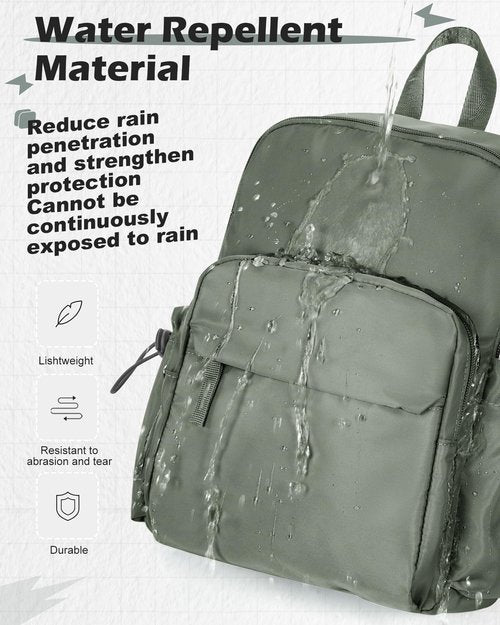 Sling Crossbody Bag for Men Women, Tactical Backpack Shoulder Daypack Mini Anti-Theft Motorcycle Chest Bags, Small One Strap Backpack for Casual Travel Hiking Outdoor Sports Green