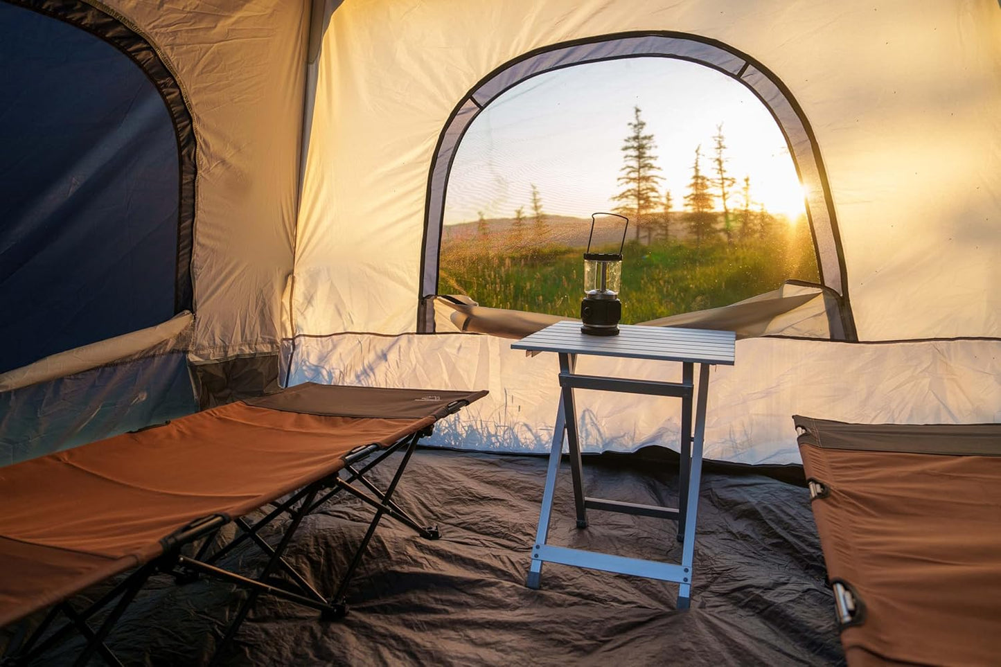 Quick-Fold Camping Table Made with Weather-Resistant Aluminum (Made by Caddis Sports)