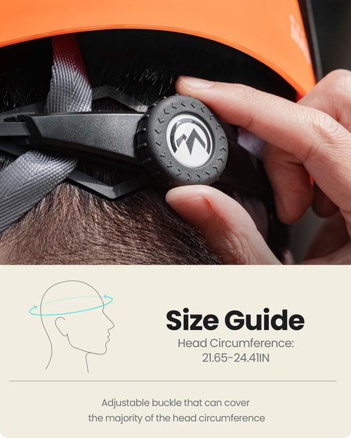OutdoorMaster Climbing Helmet Rock Rescue Helmet Adjustable Lightweight Mountaineering Hiking Caving Helmet Adults Work Safety Helmet