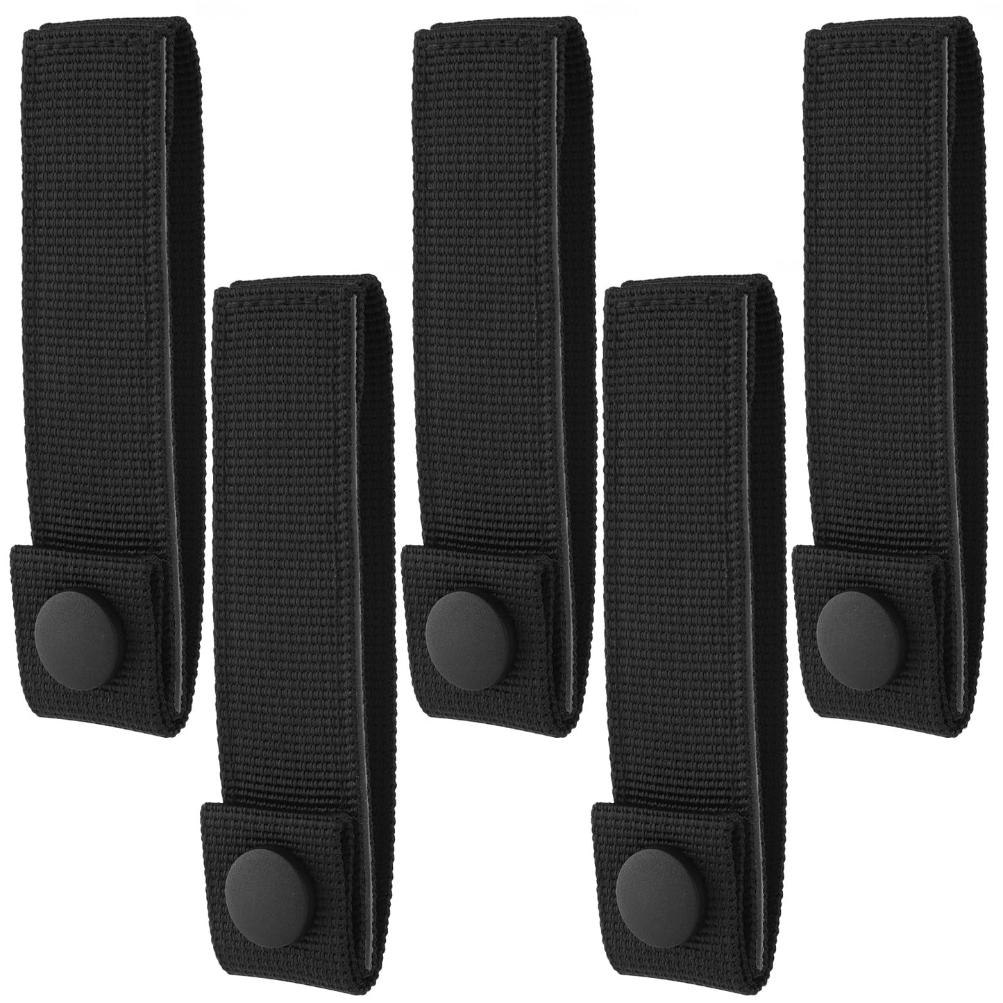 5pcs MOLLE Straps, MOLLE Webbing Straps Practical MOLLE Backpack Straps Nylon Snap Strap MOLLE Attachment Straps Accessories Strap Connectors for MOLLE