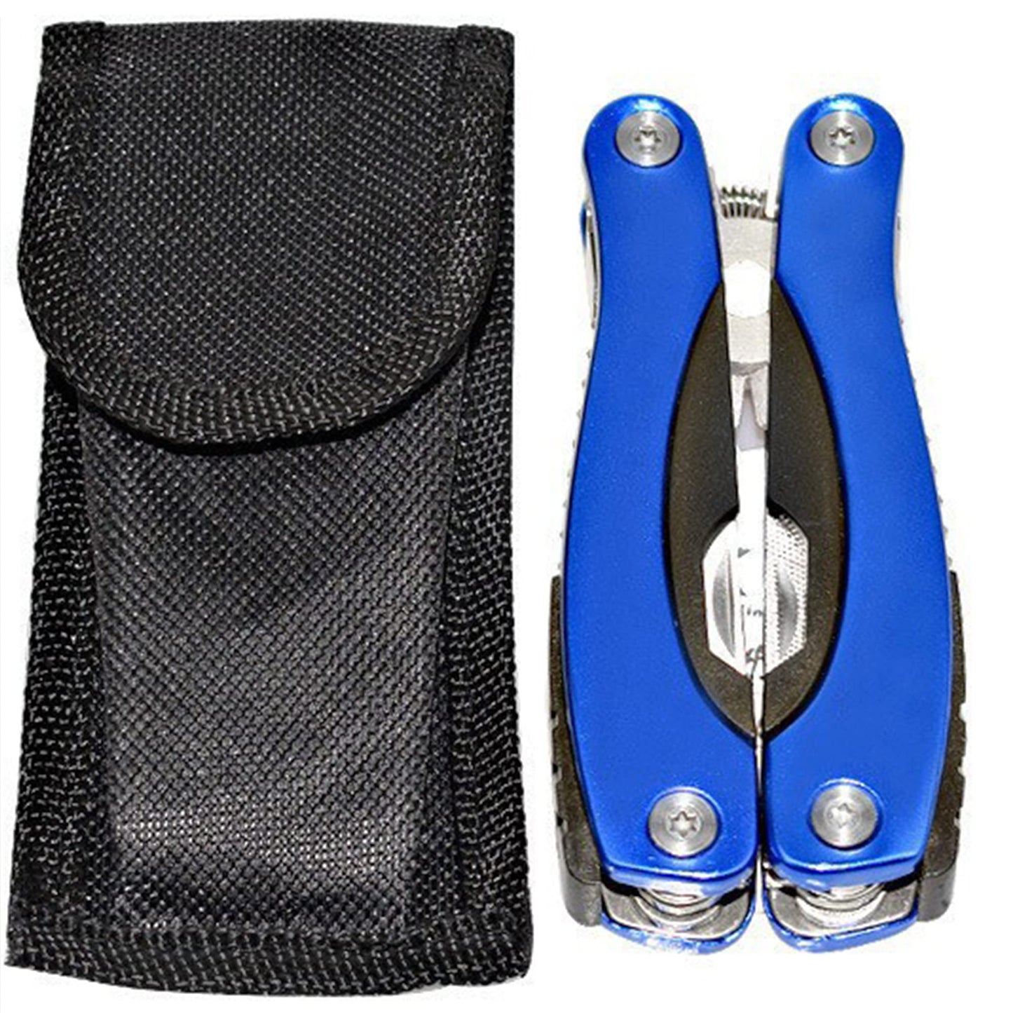 WIWUE GUO Multi Tool, Multitool Pliers for Outdoor, DIY, Home, Garden, Camping, Survival, Hunting and Hiking or Everyday Carry, Blue