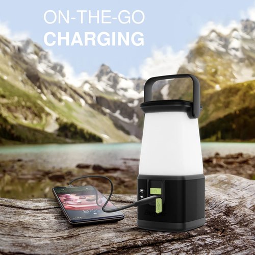 ENERGIZER LED Camping Lantern 360 PRO, IPX4 Water Resistant Tent Light, Ultra Bright Battery Powered Lanterns & D Batteries, D Cell Long-Lasting Alkaline Power Batteries 12 Count(Pack of 1)