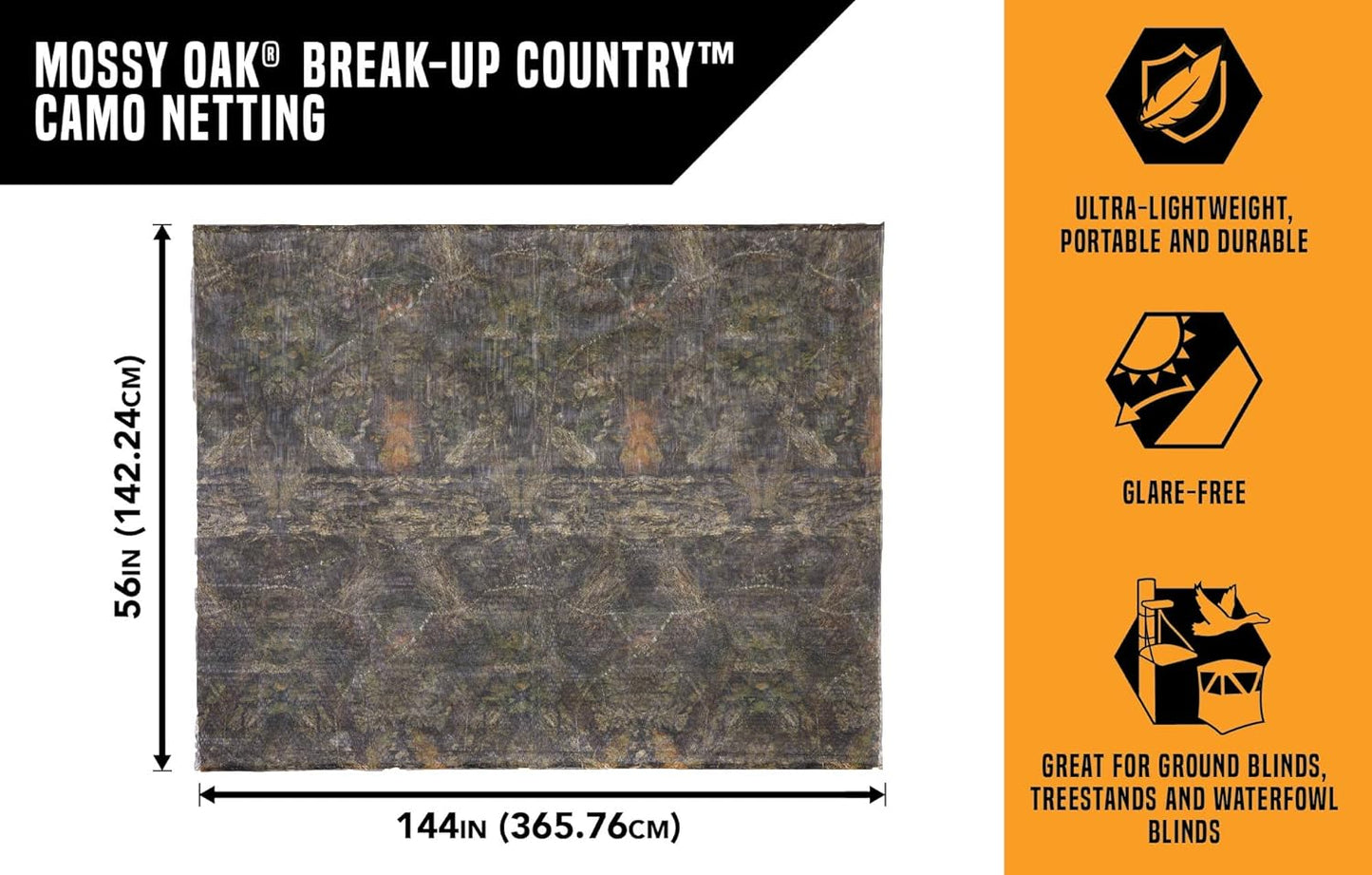 Allen Company Camo Netting for Hunting Ground Blinds - (12 feet x 56 inches)/ Realtree Edge and Mossy Oak Country