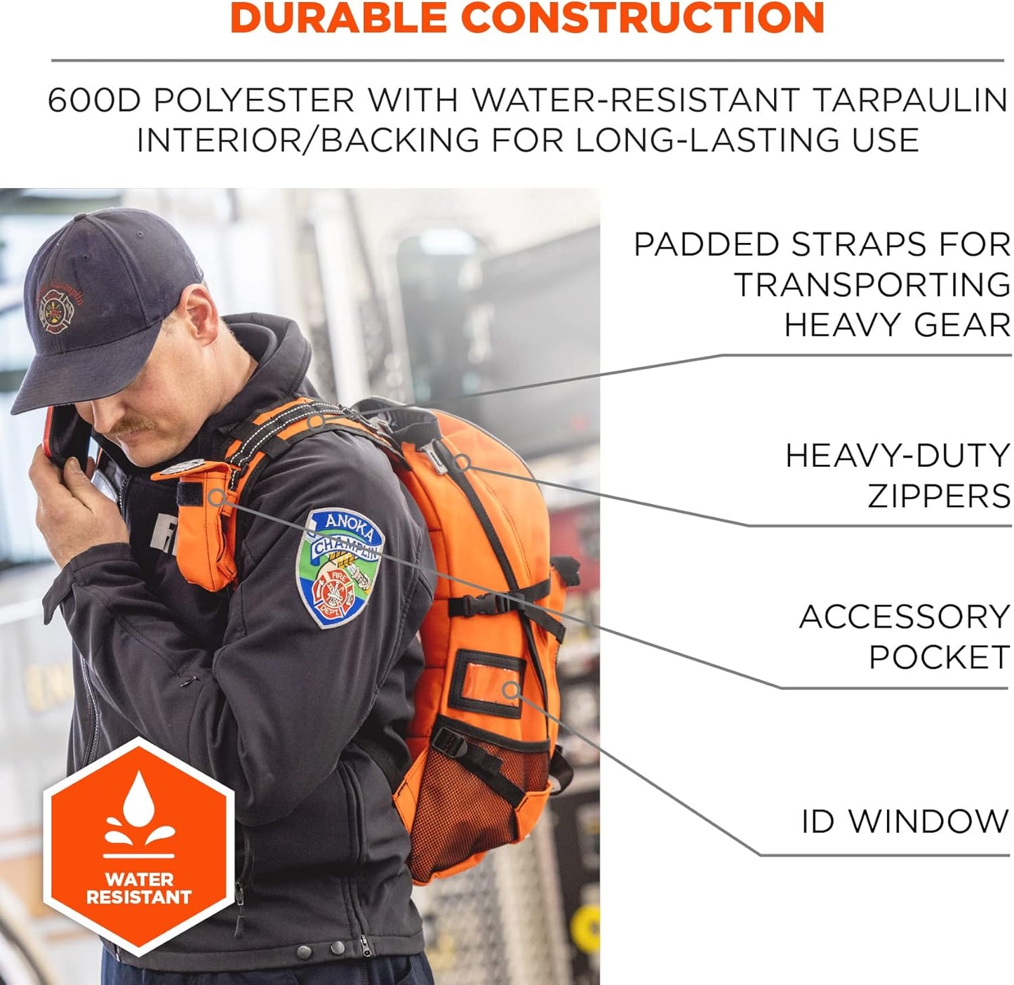 Ergodyne - 13487 Arsenal 5243 Medic First Responder Trauma Backpack Jump Bag, Blue