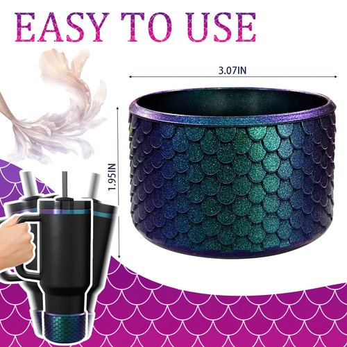 CEDIDJAC Silicone Boot for Hydroflask 12-24 Oz, IceFlow 20-30 Oz, Owala Tumbler 40 oz - Bottom Protector for Stanley Cup Accessories (Jungle Green)