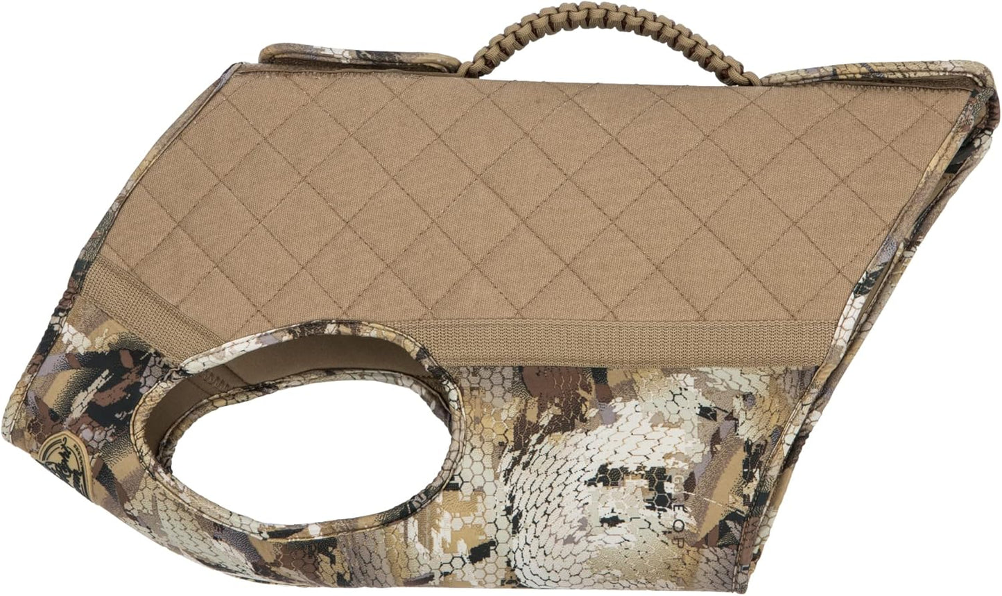 Rig'Em Right Waterfowl Bloodline Elite Dog Vest for Duck Hunting with Ultra Comfortable 3mm Neoprene 3-Layer Construction, Flotation Foam, Heavy-Duty Canvas, and More (Optifade Marsh, L)