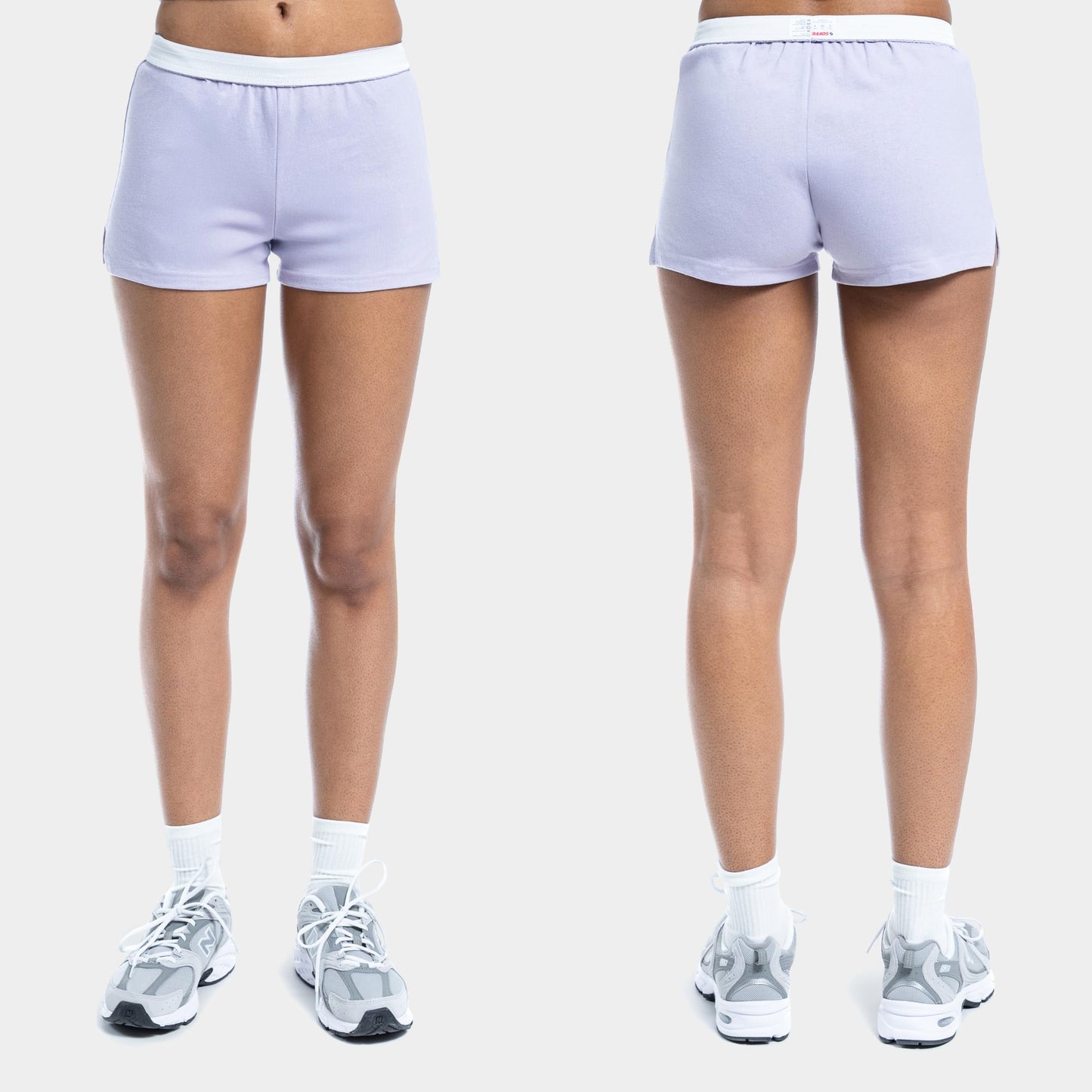 Soffe Women's Authentic Cheer Shorts, Athletic Cotton Blend, 3” Inseam, Amethyst, Medium
