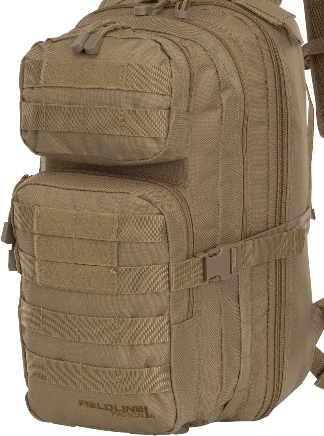 Surge Tactical Hydration Pack by Fieldline | Military Backpack with MOLLE System | Survival Bug Out Bag | 22L Storage Capacity + 3L Reservoir (Digital Sand)
