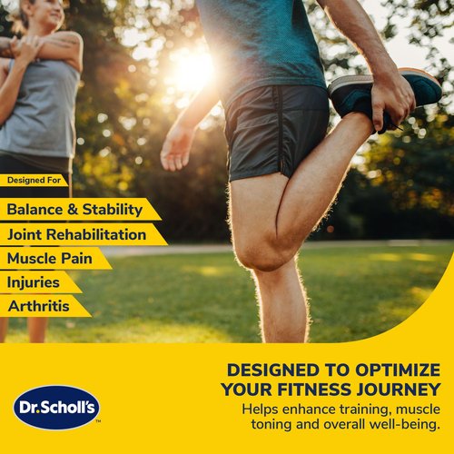 Dr. Scholl's Resistance Band W/Door Anchor (Light Resistance 10lb) - Balance, Stability, Joint Rehabilitation, Muscle Pain, Injuries, Arthritis