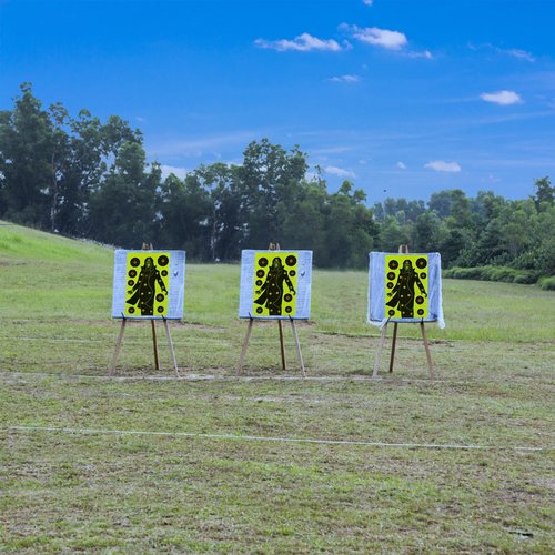 Shooting Targets 12X18 Inches - Splatter Targets for Shooting Range Large Silhouette Paper Targets for Indoor/Outdoor Rifle Gun Pistol Rifle Practice