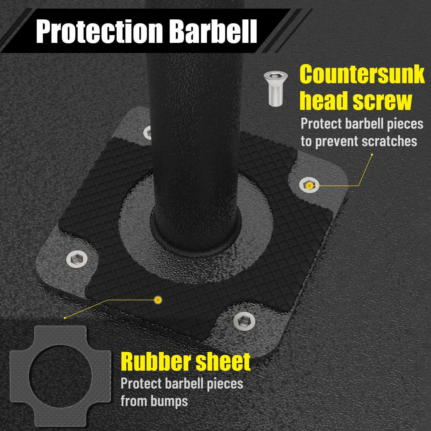 GanFindX Weight Sled, Workout Sled, Fitness Strength Training Sled for Athletic Exercise and Speed Improvement, Suitable for 1" and 2" Weight Plates