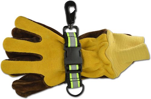 Lightning X Products Heavy-Duty Ballistic Nylon Glove Strap, Adjustable Size, Reflective Tape for Quick Access (Ideal for Firefighters, EMTs, Construction and Mechanics)