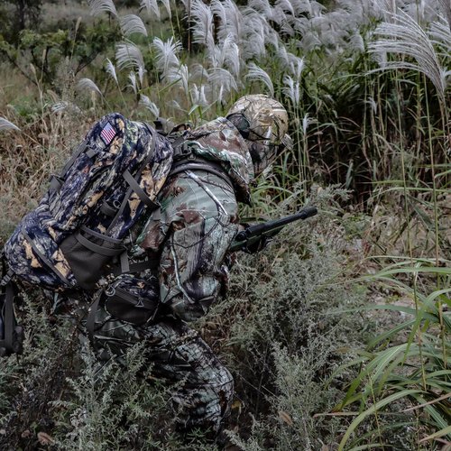 YVLEEN Hunting Backpack, Durable Camo Hunting Packs for Men, Large Capacity Hunting Day Pack for Rifle Bow Gun