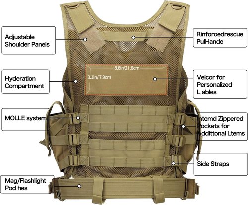 GZ XINXING S - 4XL Law Enforcement Tactical Airsoft Paintball Vest